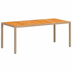 VidaXL 368130 tavolo da esterno Beige, Marrone - Vista aggiuntiva 7