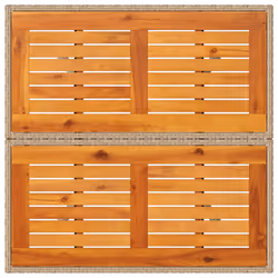 VidaXL 368133 tavolo da esterno Beige, Marrone - Vista aggiuntiva 7