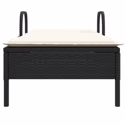 VidaXL 368308 sedia da esterno Salone Seduta imbottita Rattan sintetico, Acciaio Crema, Bianco - Vista aggiuntiva 4