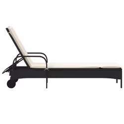 VidaXL 368308 sedia da esterno Salone Seduta imbottita Rattan sintetico, Acciaio Crema, Bianco - Vista aggiuntiva 5