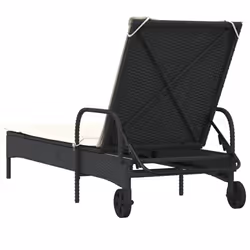 VidaXL 368308 sedia da esterno Salone Seduta imbottita Rattan sintetico, Acciaio Crema, Bianco - Vista aggiuntiva 6