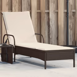 VidaXL 368309 sedia da esterno Salone Seduta imbottita Rattan sintetico, Acciaio Crema, Bianco