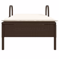 VidaXL 368309 sedia da esterno Salone Seduta imbottita Rattan sintetico, Acciaio Crema, Bianco - Vista aggiuntiva 4
