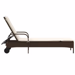 VidaXL 368309 sedia da esterno Salone Seduta imbottita Rattan sintetico, Acciaio Crema, Bianco - Vista aggiuntiva 5