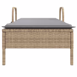 VidaXL 368311 sedia da esterno Salone Seduta imbottita Rattan sintetico, Acciaio Grigio - Vista aggiuntiva 4