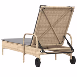 VidaXL 368311 sedia da esterno Salone Seduta imbottita Rattan sintetico, Acciaio Grigio - Vista aggiuntiva 6