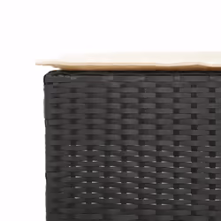 VidaXL 368317 sedia da esterno Terrazzo Seduta imbottita Rattan sintetico, Acciaio Crema, Bianco - Vista aggiuntiva 8
