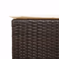 VidaXL 368318 sedia da esterno Terrazzo Seduta imbottita Rattan sintetico, Acciaio Crema, Bianco - Vista aggiuntiva 8