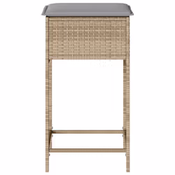 VidaXL 368320 sedia da esterno Terrazzo Seduta imbottita Rattan sintetico, Acciaio Grigio - Vista aggiuntiva 5
