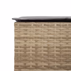 VidaXL 368320 sedia da esterno Terrazzo Seduta imbottita Rattan sintetico, Acciaio Grigio - Vista aggiuntiva 8