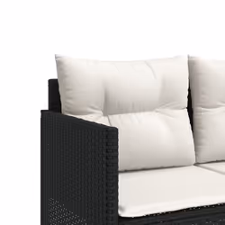 VidaXL 368326 sedia da esterno Salone Seduta imbottita Rattan sintetico, Acciaio Crema, Bianco - Vista aggiuntiva 7