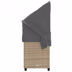VidaXL 368329 sedia da esterno Salone Seduta imbottita Rattan sintetico, Acciaio Grigio - Vista aggiuntiva 6