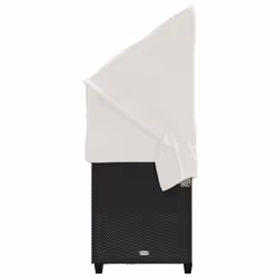 VidaXL 368335 sedia da esterno Salone Seduta imbottita Rattan sintetico, Acciaio Crema, Bianco - Vista aggiuntiva 6