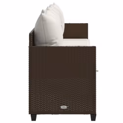 VidaXL 368354 sedia da esterno Salone Seduta imbottita Rattan sintetico, Acciaio Crema, Bianco - Vista aggiuntiva 6