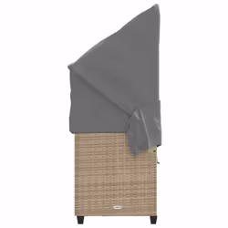VidaXL 368356 sedia da esterno Salone Seduta imbottita Rattan sintetico, Acciaio Grigio - Vista aggiuntiva 7