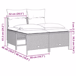 VidaXL 368374 set mobili da esterno - Vista aggiuntiva 7
