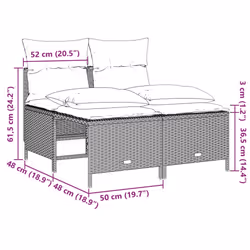 VidaXL 368376 set mobili da esterno - Vista aggiuntiva 7