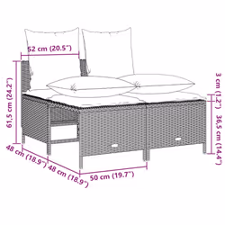 VidaXL 368385 set mobili da esterno - Vista aggiuntiva 7