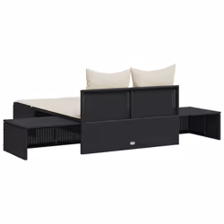 VidaXL 368389 sedia da esterno Salone Seduta imbottita Rattan sintetico, Acciaio Crema, Bianco - Vista aggiuntiva 6