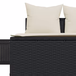VidaXL 368389 sedia da esterno Salone Seduta imbottita Rattan sintetico, Acciaio Crema, Bianco - Vista aggiuntiva 7