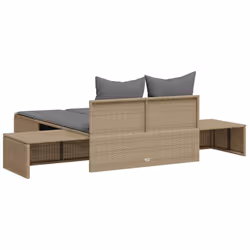 VidaXL 368392 sedia da esterno Salone Seduta imbottita Rattan sintetico, Acciaio Grigio - Vista aggiuntiva 6