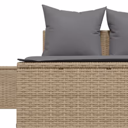 VidaXL 368392 sedia da esterno Salone Seduta imbottita Rattan sintetico, Acciaio Grigio - Vista aggiuntiva 7