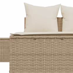 VidaXL 368393 sedia da esterno Salone Seduta imbottita Rattan sintetico, Acciaio Crema, Bianco - Vista aggiuntiva 7