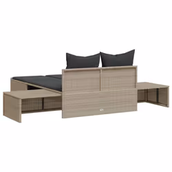 VidaXL 368394 sedia da esterno Salone Seduta imbottita Rattan sintetico, Acciaio Grigio - Vista aggiuntiva 6