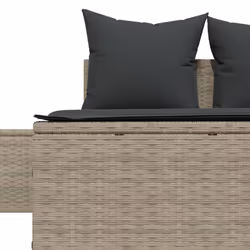 VidaXL 368394 sedia da esterno Salone Seduta imbottita Rattan sintetico, Acciaio Grigio - Vista aggiuntiva 7