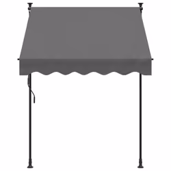 Tendada Sole Retrattile Antracite 150x150 cm Tessuto e Acciaiocod mxl 115417 - Vista aggiuntiva 3
