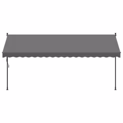 Tendada Sole Retrattile Antracite 400x150 cm Tessuto e Acciaiocod mxl 115416 - Vista aggiuntiva 3