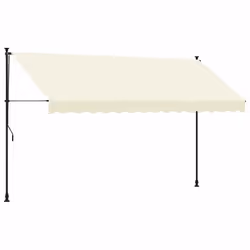 Tendada Sole Retrattile Crema 350x150 cm in Tessuto e Acciaiocod mxl 91449 - Vista aggiuntiva 2