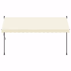 Tendada Sole Retrattile Crema 350x150 cm in Tessuto e Acciaiocod mxl 91449 - Vista aggiuntiva 3