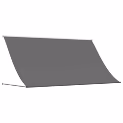 Tendada Sole Retrattile Antracite 300x150 cm Tessuto e Acciaiocod mxl 116457 - Vista aggiuntiva 2