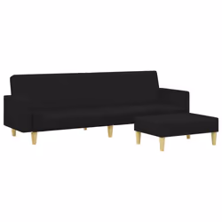 VidaXL 3216226, Nero, Schiuma, Poliestere, Polywood, 770 mm, 550 mm, 310 mm