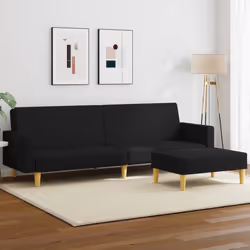 VidaXL 3216226 divano Nero