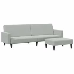 VidaXL 3216236, Grigio, Schiuma, Poliestere, Polywood, 770 mm, 550 mm, 310 mm