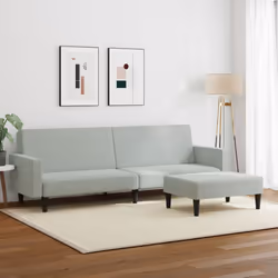 VidaXL 3216236 divano Grigio