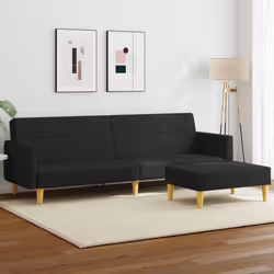 VidaXL 3216245 divano Nero