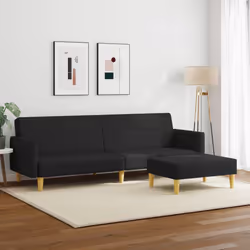 VidaXL 3216245 divano Nero
