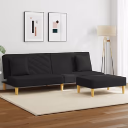 Questo divano letto con poggiapiedi è la soluzione perfetta per accogliere gli ospiti durante la notte fornendo allo stesso t ...