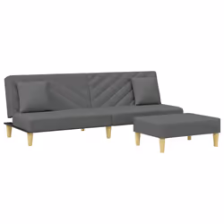 VidaXL 3216259, Grigio, Schiuma, Poliestere, Polywood, 770 mm, 550 mm, 310 mm