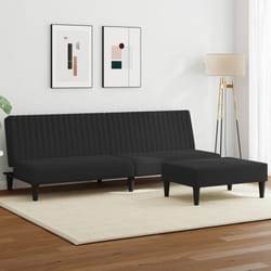 vidaXL Set di Divani 2 pz Nero in Velluto