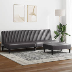 Set di Divani 2 pz Grigio in Similpelle vidaXL59689