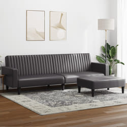 vidaXL Set di Divani 2 pz Grigio in Similpelle