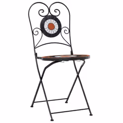 VidaXL 3216355 set mobili da esterno Terracotta, Bianco - Vista aggiuntiva 4