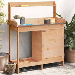 Tavolo Invaso Mobile Marrone 110,5x45x124,5cm Massello Abete vidaXL56732