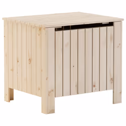 vidaXL Contenitore con Coperchio RANA 60x49x54 cm Legno Massello Pino - Vista aggiuntiva 2