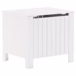 vidaXL Contenitore con Coperchio RANA Bianco 60x49x54 cm Massello Pino - Vista aggiuntiva 2