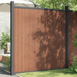 Vidaxl - Pannello di Recinzione Marrone 173x186 cm in wpc 32656